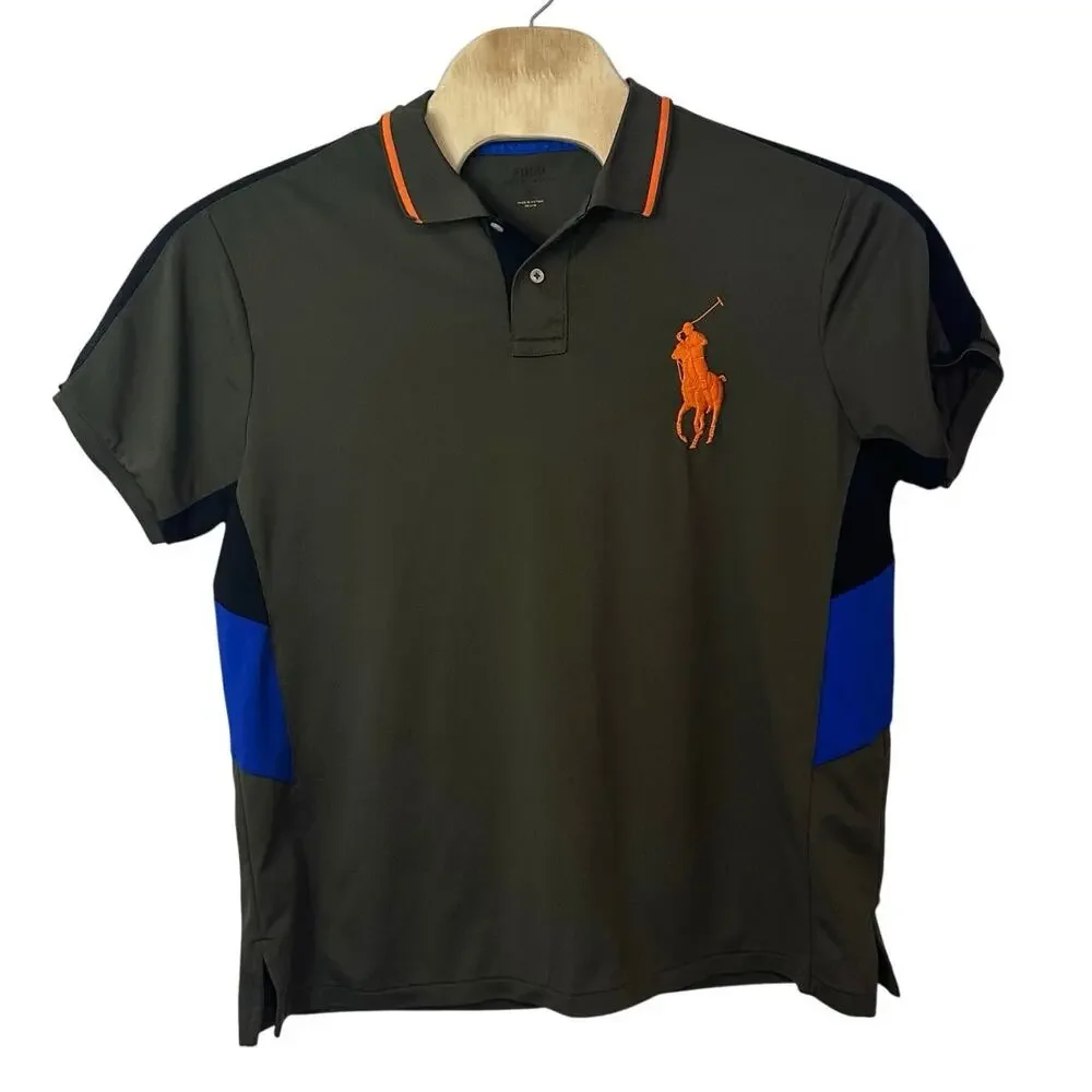 Polo‎ Ralph Lauren Men’s Big Pony Polo Shirt Size XL Colorblock Logo Sporty